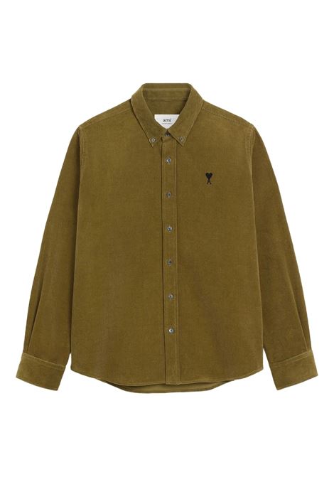 classic fit adc shirt man bronze AMI PARIS | HSH797.CO0089298